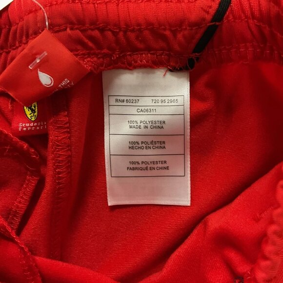 Puma x Ferrari Boys Ross Corsa (Red) Activewear Fleece Pants Size 4T - Picture 6 of 6